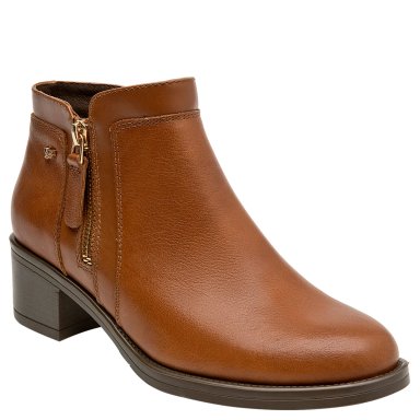 BOTINES MUJER 16 HRS CAMEL 16M0216 CUERO - 2