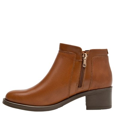 BOTINES MUJER 16 HRS CAMEL 16M0216 CUERO - 4