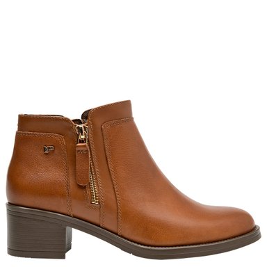 BOTINES MUJER 16 HRS CAMEL 16M0216 CUERO - 1
