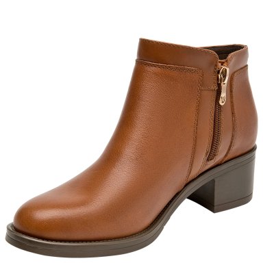 BOTINES MUJER 16 HRS CAMEL 16M0216 CUERO - 3