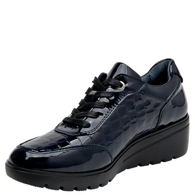 ZAPATOS MUJER 16 HRS AZUL 16M0265 CUERO - 3