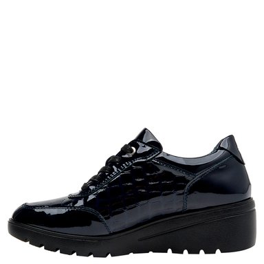 ZAPATOS MUJER 16 HRS AZUL 16M0265 CUERO - 4