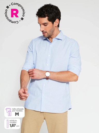 CAMISA HOMBRE MARQUIS ALGODÓN MANGA LARGA - 1