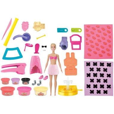 SET DE MASAS MOLDEABLE PLAY-DOH BARBIE DESFILE DE MODA DE DISEÑADOR - 2