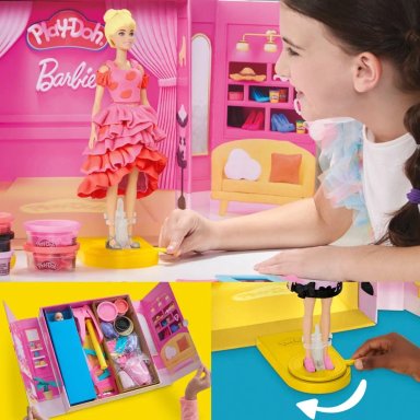 SET DE MASAS MOLDEABLE PLAY-DOH BARBIE DESFILE DE MODA DE DISEÑADOR - 12