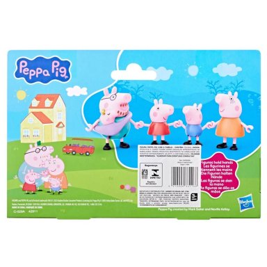 MUÑECA PEPPA PIG SET DE FIGURAS PEPPA Y SU FAMILIA DE CINCO - 4