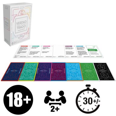 JUEGO DE MESA HASBRO GAMES VERDAD O TRAGO 3° EDICIÓN - 1