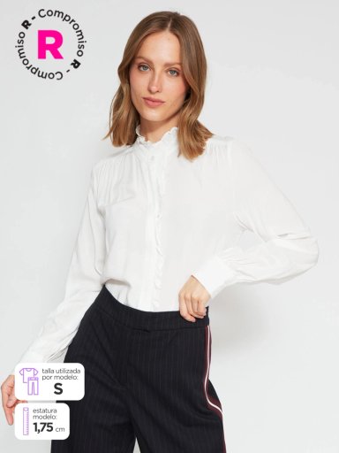 BLUSA MUJER MARQUIS CUELLO VUELO - 1
