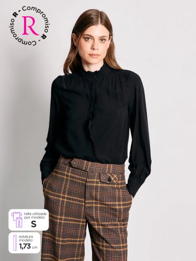 BLUSA MUJER MARQUIS CUELLO VUELO - 1