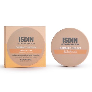 PROTECTOR SOLAR FACIAL ISDIN COMPACT MEDIUM SPF50 20 GR - 1