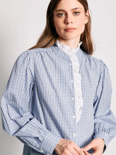 BLUSA MUJER MARQUIS ALGODÓN CUELLO VUELO - 4