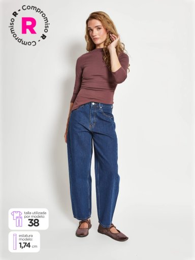 JEANS MUJER MARQUIS ALGODÓN BARREL - 1