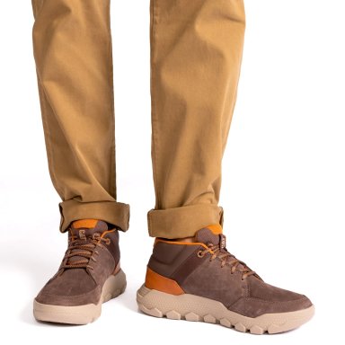 ZAPATILLAS HOMBRE CATERPILLAR URBANAS CAFÉ HEX LITE CRUISE MID CUERO - 2