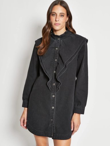 VESTIDO MUJER TATIENNE ALGODÓN DENIM RUFFLES - 2