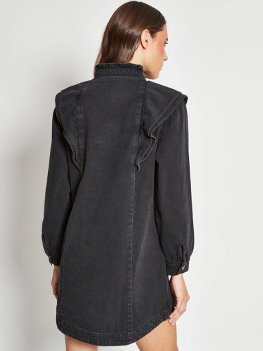 VESTIDO MUJER TATIENNE ALGODÓN DENIM RUFFLES - 3