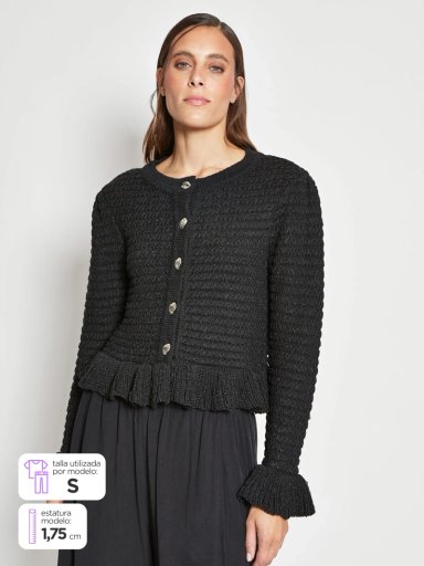 SWEATER MUJER MARQUIS RUFFLES CUELLO - 1