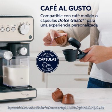 CAFETERA OSTER HIDROPRESIÓN PRIMA LATTE SILVER BVSTEM6604SS-052 - 4