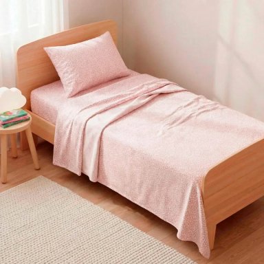 JUEGO DE SÁBANAS RIPLEY HOME ESTAMPADA 1.5 PLAZAS ANIMAL PRINT NEW - 1