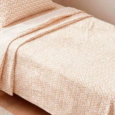 JUEGO DE SÁBANAS RIPLEY HOME ESTAMPADA 1.5 PLAZAS CAPIBARA NARANJO - 2
