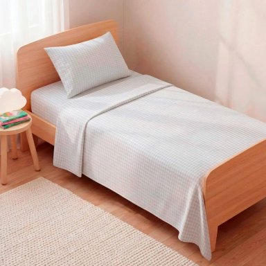 JUEGO DE SÁBANAS RIPLEY HOME ESTAMPADA 1.5 PLAZAS CIRCO ROMBO - 1