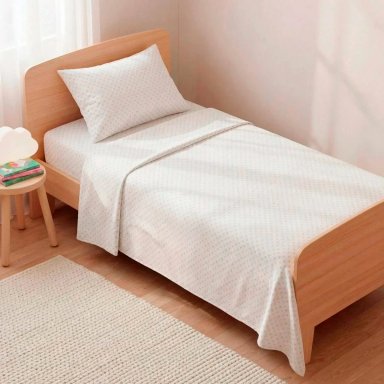 JUEGO DE SÁBANAS RIPLEY HOME ESTAMPADA 1.5 PLAZAS FLORES SMILE  - 1