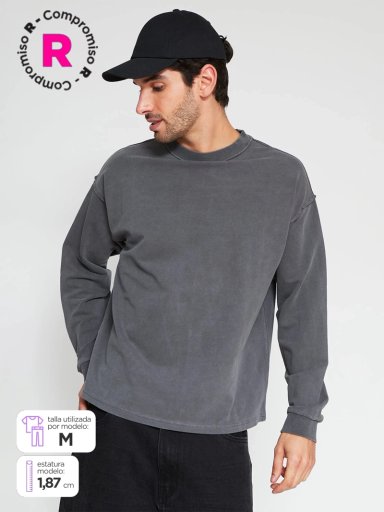 POLERÓN HOMBRE INDEX ALGODÓN CUELLO REDONDO - 1