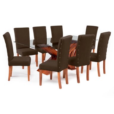 JUEGO DE COMEDOR LIVING FACTORY GAVIOTA 8 SILLAS - 1