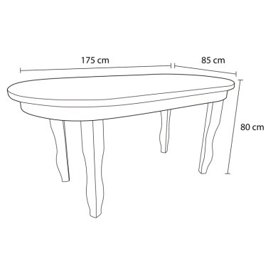 JUEGO DE COMEDOR LIVING FACTORY LISBOA 6 SILLAS - 8