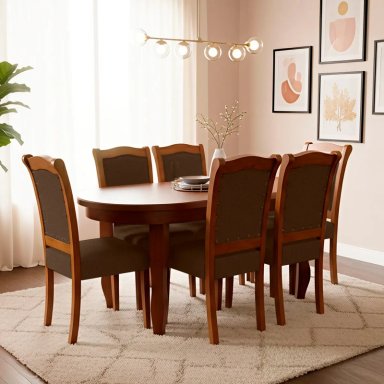 JUEGO DE COMEDOR LIVING FACTORY LISBOA 6 SILLAS - 10