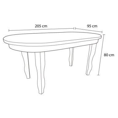 JUEGO DE COMEDOR LIVING FACTORY LISBOA 8 SILLAS - 8