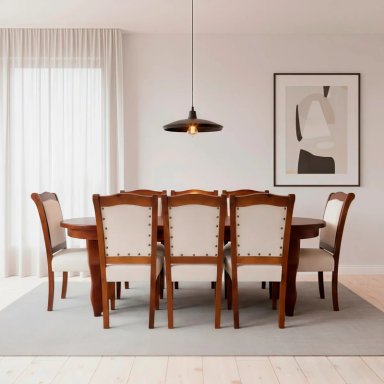 JUEGO DE COMEDOR LIVING FACTORY LISBOA 8 SILLAS - 10