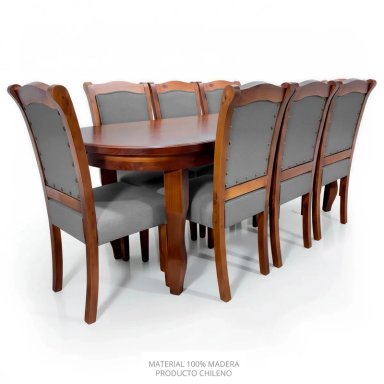 JUEGO DE COMEDOR LIVING FACTORY LISBOA 8 SILLAS - 1