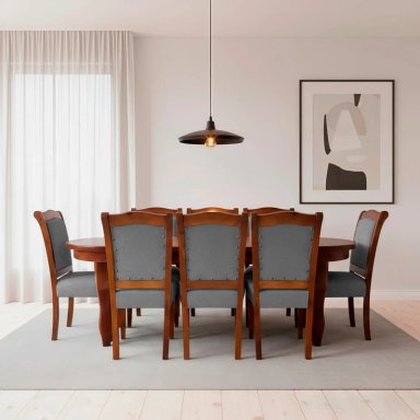 JUEGO DE COMEDOR LIVING FACTORY LISBOA 8 SILLAS - 10