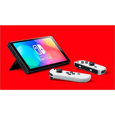 NINTENDO SWITCH OLED WHITE + SUPER MARIO WONDER - 4