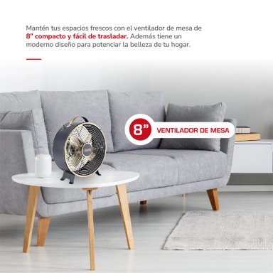 VENTILADOR SOBREMESA THOMAS TH-08BNM 25W - 4