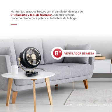 VENTILADOR SOBREMESA THOMAS RETRO TH-12BNM 23W - 4
