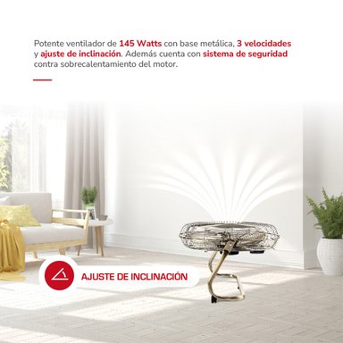 VENTILADOR PISO THOMAS TORNADO PRO TH-20BNS 145W - 3