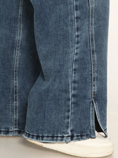 JEANS MUJER WADOS ALGODÓN WIDE LEG TIRO ALTO - 8