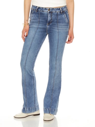 JEANS MUJER WADOS FLARE ALGODÓN TIRO ALTO - 2