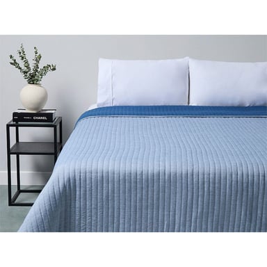 CUBRECAMA RIPLEY HOME CIATONIC 1.5 PLAZAS AZUL - 1