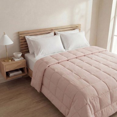 PLUMÓN RIPLEY HOME MICROCORDUROY 2 PLAZAS ROSA - 1