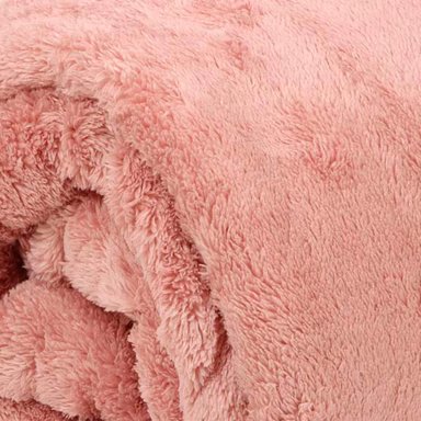FRAZADA RIPLEY HOME FLUFFY 1.5 PLAZAS ROSA - 2
