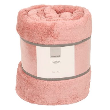 FRAZADA RIPLEY HOME FLUFFY 1.5 PLAZAS ROSA - 3