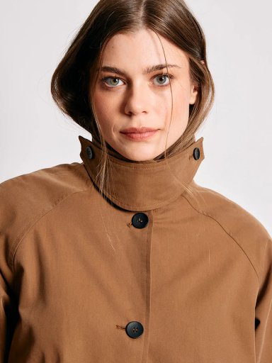 ABRIGO MUJER INDEX ALGODÓN TRENCH LARGO - 6