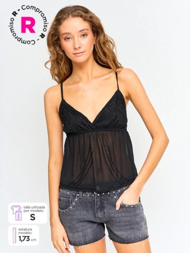 BLUSA MUJER INDEX SIN MANGAS - 1