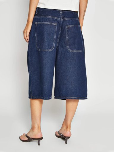 SHORT MUJER INDEX ALGODÓN LARGO DENIM - 3