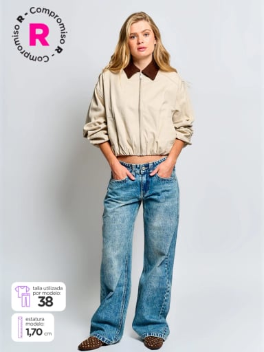 JEANS MUJER INDEX ALGODÓN TIRO BAJO - 1