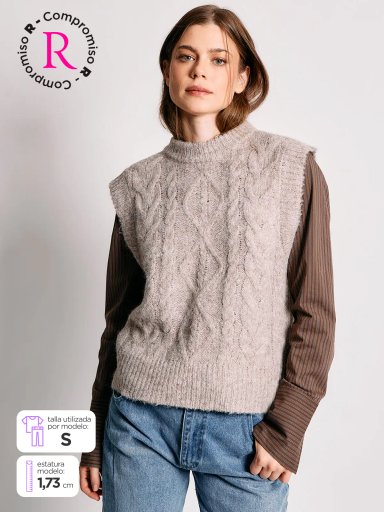 SWEATER MUJER INDEX SIN MANGAS - 2