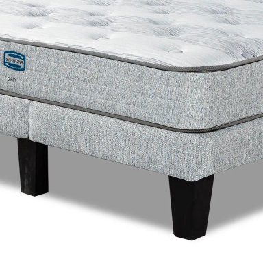 CAMA EUROPEA SIMMONS GRAVITY 2 PL + RESPALDO URBAN MARENGO + CUBRE COLCHÓN + PACK ALMOHADAS - 4