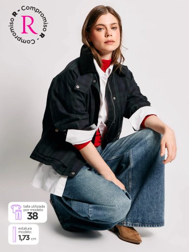 JEANS MUJER INDEX ALGODÓN WIDELEG TIRO BAJO - 3